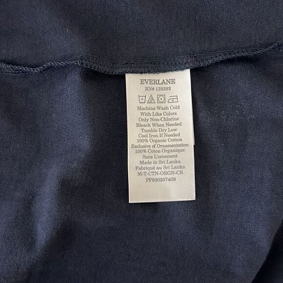 NWT Everlane The Organic Cotton Crew Uniform T-Shirt in Navy Size XXL - Picture 9 of 11
